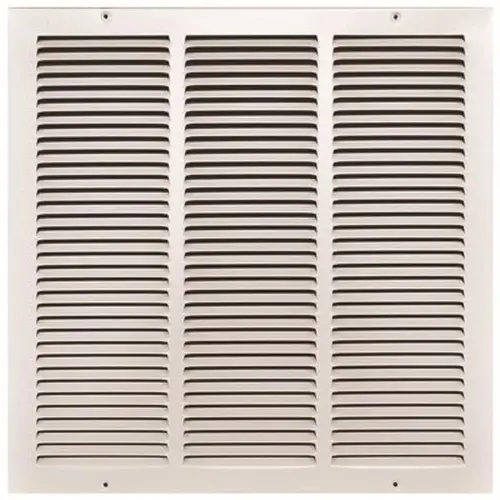 18 in. x 18 in. White Stamped Return Air Grille