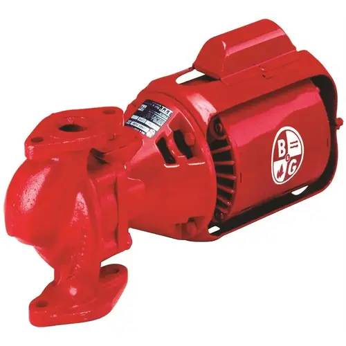 2-1/2 IN. CAST IRON FLANGED CIRCULATOR PUMP 115V Red