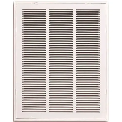 20 in. x 30 in. White Stamped Return Air Filter Grille with Removable Face