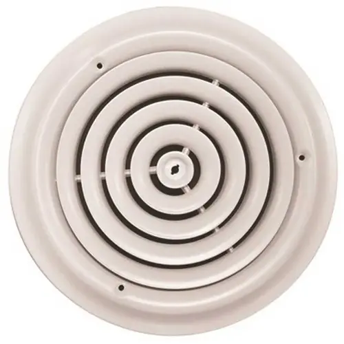 10 in. White Round Ceiling Diffuser (Duct Opening Measurement)