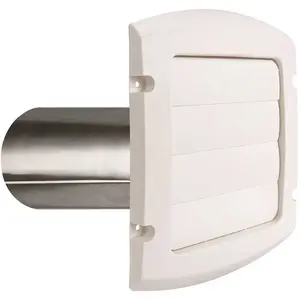 Everbilt BLH6WHD 6 in. Louvered Exhaust Hood in White