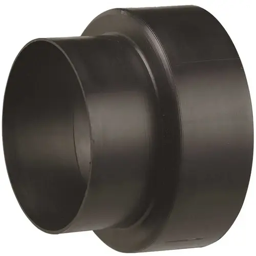 3 in. to 4 in. Plastic Duct to Duct Increaser Black