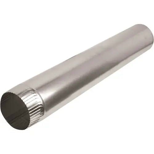 4 in. x 2 ft. Aluminum Pipe silver