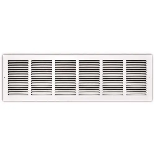 30 in. x 8 in. White Stamped Return Air Grille