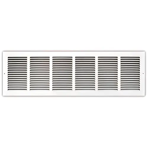 30 in. x 8 in. White Stamped Return Air Grille 30 in. x 8 in. White Stamped Return Air Grille