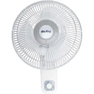 Air King 9012 12 in. 3-Speed Wall Mount Oscillating Personal Fan White