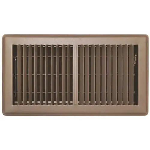 6 in. x 12 in. Brown Floor Register