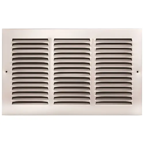 14 in. x 8 in. White Stamped Return Air Grille 14 in. x 8 in. White Stamped Return Air Grille