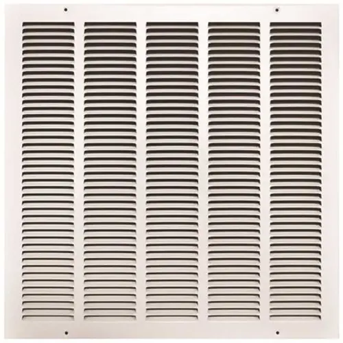 20 in. x 20 in. White Stamped Return Air Grille