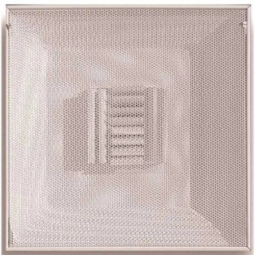 24 in. x 24 in. T-Bar Perforated Curved Blade - Supply Diffuser with 8 in. Neck White