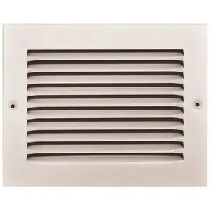 TruAire 170 08X06 9-3/4 in. x 7-3/4 in. White Stamped Return Air Grille