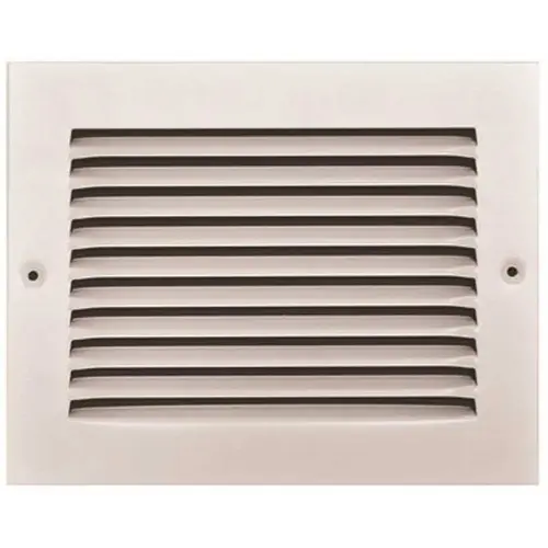 9-3/4 in. x 7-3/4 in. White Stamped Return Air Grille