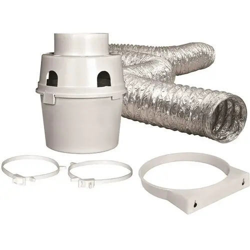 4 in. x 5 ft. Indoor Dryer Vent Kit with Flexible Duct 4 in. x 5 ft. Indoor Dryer Vent Kit with Flexible Duct