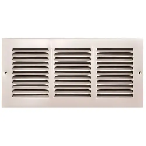 14 in. x 6 in. White Stamped Return Air Grille 14 in. x 6 in. White Stamped Return Air Grille