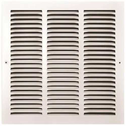 14 in. x 14 in. White Stamped Return Air Grille