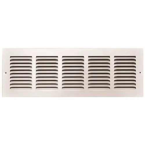 20 In. X 6 In. Stamped Return Air Grille (White) 20 In. X 6 In. Stamped Return Air Grille (White)