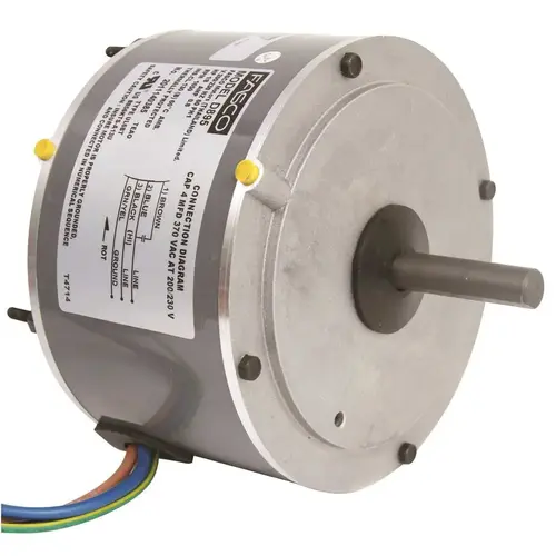 CONDENSER FAN MOTOR, 5-5/8 IN., 208 / 230 VOLTS, 0.8 AMPS, 1/8 HP, 1,650 RPM