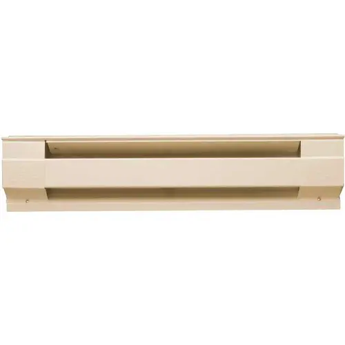 48 in. 1,000-Watt 240-Volt Electric Baseboard Heater in Almond