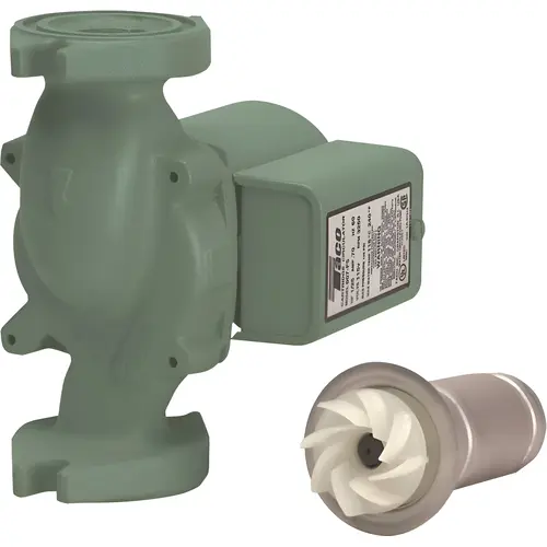 1/25HP 115-Volt Single Phase Cast Iron Hydronic Circulator Green 1/25HP 115-Volt Single Phase Cast Iron Hydronic Circulator Green