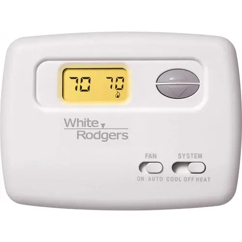 70 Series Non-Programmable Single Stage Thermostat White