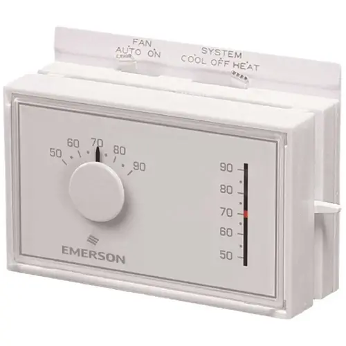 Mercury-free Mechanical Thermostat Classic White