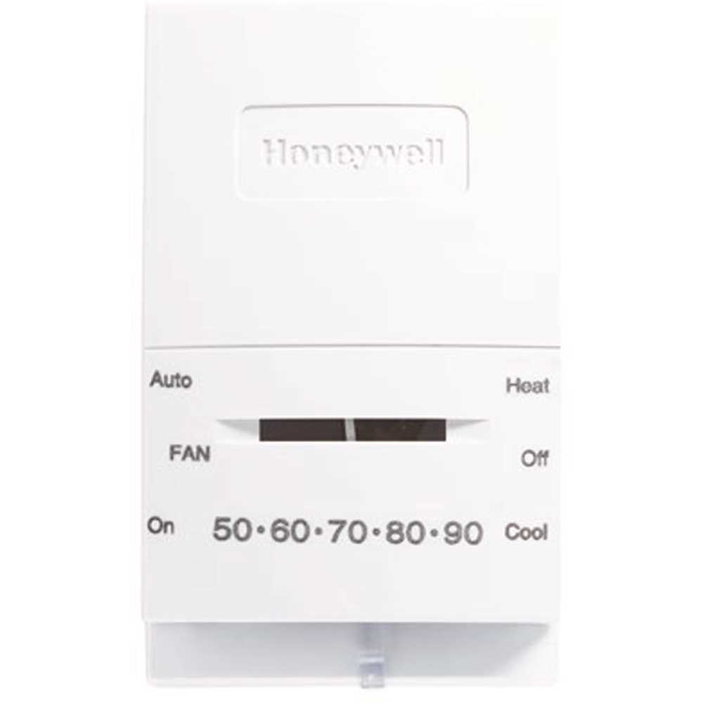 Honeywell T834N1002 Vertical Non-Programmable Thermostat with 1H/1C Single Stage Heating and Cooling White