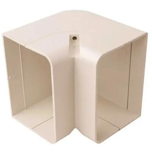 SpeediChannel 4 in. 90-Degree Inside Elbow for Ductless Mini-Split Line-Set Cover System White