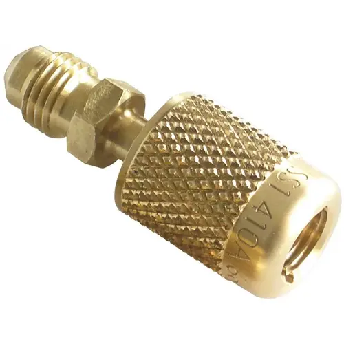 Quick Seal Fitting Adapter, Straight, 1/4 in Brass Quick Seal Fitting Adapter, Straight, 1/4 in Brass