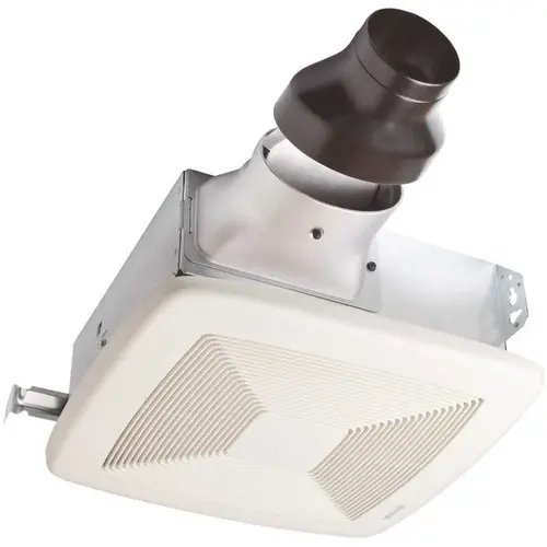 LoProfile 80 CFM Ceiling/Wall Bathroom Exhaust Fan with 4 in. Oval Duct or 3 in. Round Duct, ENERGY STAR* White LoProfile 80 CFM Ceiling/Wall Bathroom Exhaust Fan with 4 in. Oval Duct or 3 in. Round Duct, ENERGY STAR* White