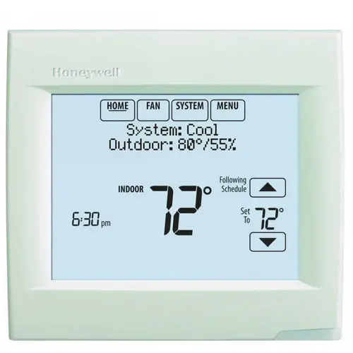 VisionPROA 8000 7 Day, 3 Heat/ 2 Cool Digital Programmable Thermostat with RedLink Technology Arctic White VisionPROA 8000 7 Day, 3 Heat/ 2 Cool Digital Programmable Thermostat with RedLink Technology Arctic White