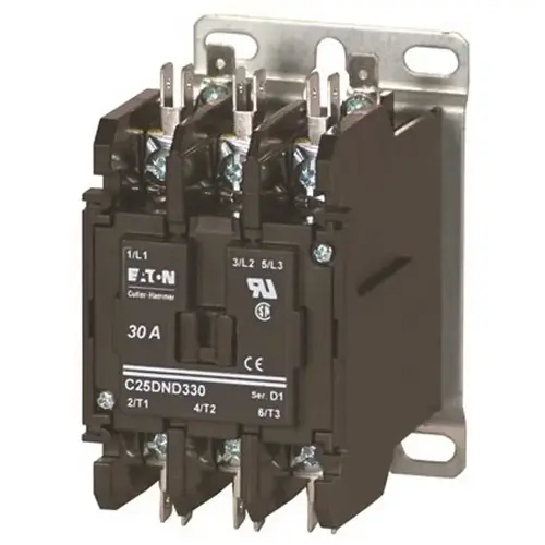 Definite Purpose Contactor RBM Type 154 3 Pole 40A 240-Volt Black