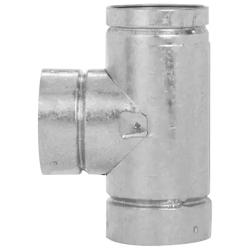 GAS VENT TYPE B, 5" TEE Gray GAS VENT TYPE B, 5" TEE Gray