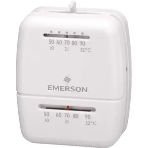 Emerson 1C20-102 Mechanical Heat Only Thermostat, White