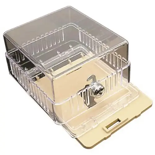 4-3/4 in. x 4-1/4 in. x 2-3/4 in. Thermostat Guard Clear Plastic Cover