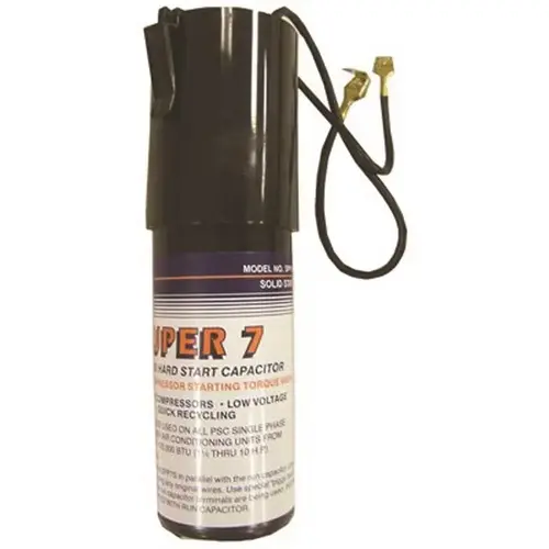 Super Boost Starter 1/2 HP to 10 HP Increases Starting Torque 600% Black