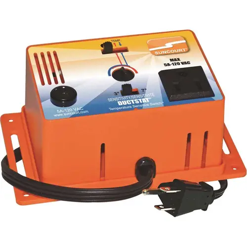 Ductstat Plug-In Thermostat Temperature Sensitive Switch