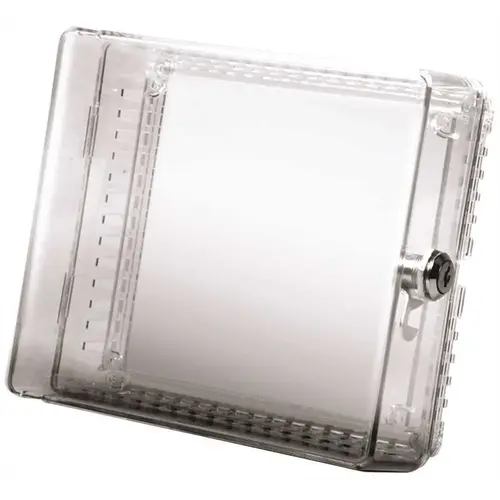 Small, Clear Low Profile Plastic Thermostat Guard