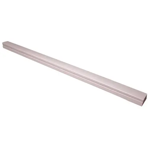 SpeediChannel 4 in. x 6-1/2 ft. PVC Channel Section for Ductless Mini-Split Line-Set Cover System in White