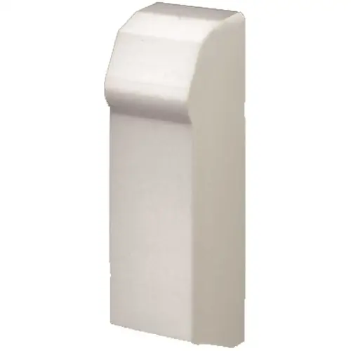 Fine/Line 30 2 in. Right End Cap Non-Hinged for Baseboard Heaters in Nu White Nu-white
