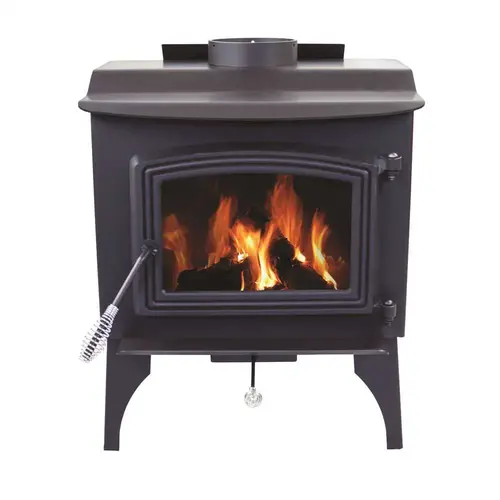 1,200 sq. ft. EPA Certified Wood-Burning Stove Black 1,200 sq. ft. EPA Certified Wood-Burning Stove Black