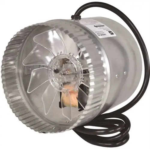 160 to 250 CFM 6 In. In-Line Duct Air Booster Fan