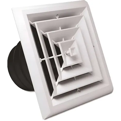 8 in. x 8 in. Diffuser 4-Way Grille White 8 in. x 8 in. Diffuser 4-Way Grille White