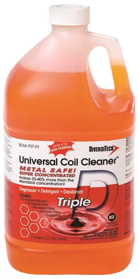 Diversitech 1 Gal. Universal Condenser and Evaporator Coil Cleaner Orange - pack of 4 TRIPLE-D