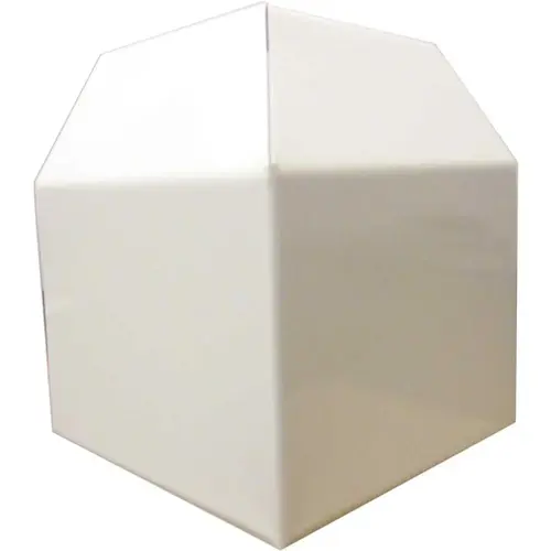 Heat Base 750 90-Degree Outside Corner for Baseboard Heaters White
