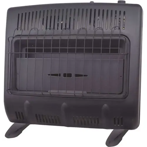 30,000 Vent Free Blue Flame Natural Gas Garage Space Heater Black