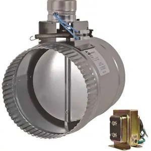 Suncourt ZC206 6 in. Motorized Adjustable Damper, Closed