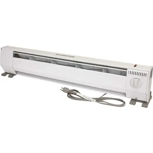 KP Portable 3 ft. 120-Volt 1000-Watt Baseboard Heater in White