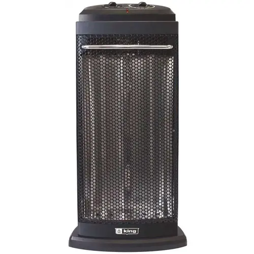 120-Volt Portable Electric Radiant Tower Heater in Black 120-Volt Portable Electric Radiant Tower Heater in Black