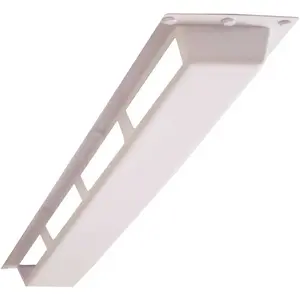 Elima-Draft ELMDCOML1DF4325 Commercial 1-Way Air Deflector Cover for Linear Diffuser White