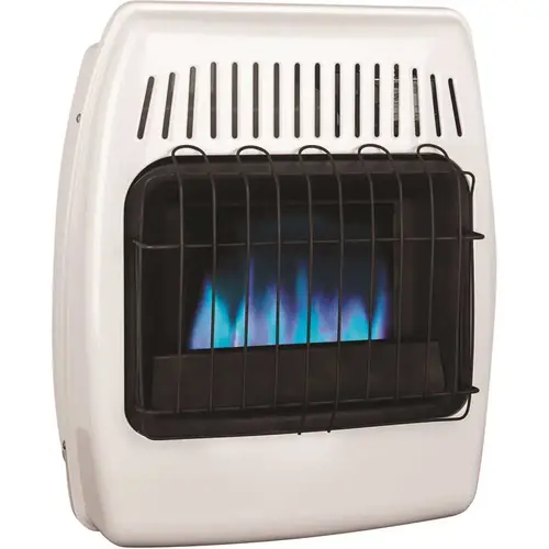10,000 BTU Blue Flame Vent Free Natural Gas Wall Heater White